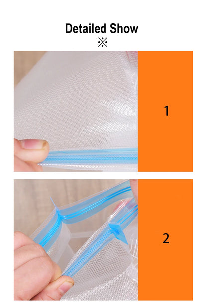 Vacuum Bag Vacuum Zipper Bags Reusable Food Storage Bags For Vacuum Sealer 5pcs / 10pcs lot Food Packer Bags Keep Food Fresh