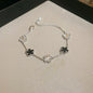 Shell Stone Flower Bracelet for Women Personalized Stainless Steel Bracelet