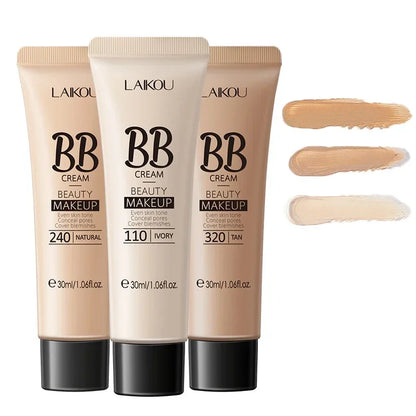 BB Cream Liquid Foundation – Brightening, Hydrating & Pore-Blurring Makeup Base ✨