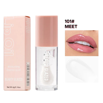 2Pcs/Set Matte Brown Lipstick+Translucency Lip Gloss Combo Kit,Easy Application, Non-Stick, Moisturizing