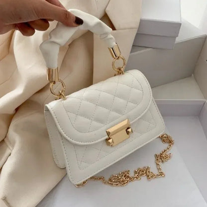 Women PU Leather Shoulder Bags Small Messenger Designer Female  Fashion Chain Rhomboid Crossbody Bag Ladies Mini Handbag
