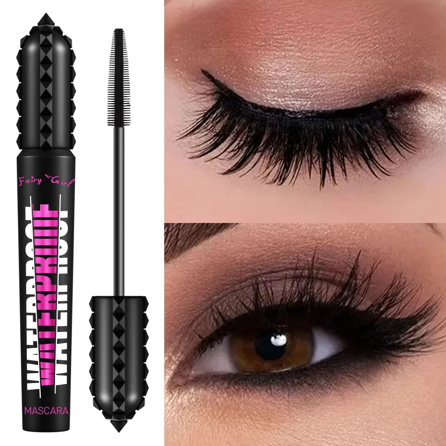 Black Waterproof Mascara – 4D Lengthening Eyelash Extension Makeup | Korean Cosmetics