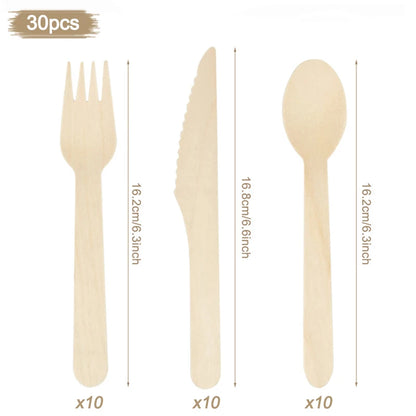 Rustic Disposable Cutlery Set