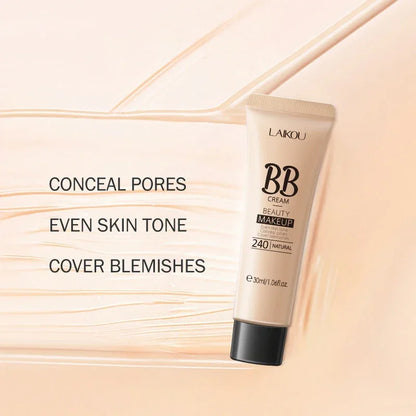 BB Cream Liquid Foundation – Brightening, Hydrating & Pore-Blurring Makeup Base ✨