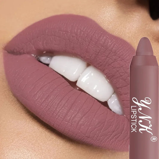 1PC Velvet Matte Lipsticks Pencil Waterproof Long Lasting Sexy Red Lip Stick Non-Stick Cup Makeup Lip Tint Pen Cosmetic
