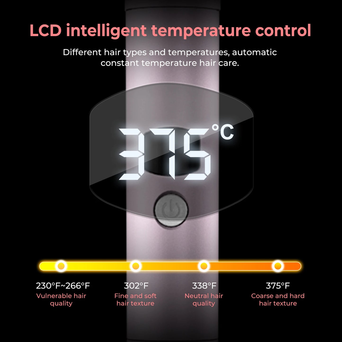 3 in 1 Curling Iron Set, Fast Heat Up Quick Heating Ceramic Hot Brush, Interchangeable Curling Wands for All Hair