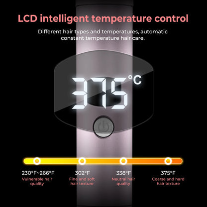 3 in 1 Curling Iron Set, Fast Heat Up Quick Heating Ceramic Hot Brush, Interchangeable Curling Wands for All Hair