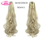 Water Wave Claw Clip In Ponytail Hair Extension Ombre Color Curly Wavy Synthetic Ponytail Extension Hair For Women Pony Tail