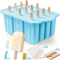 Popsicles Molds, 12 Pieces Silicone Popsicle Molds Easy-Release BPA-free Popsicle Maker Molds Ice Pop Molds Homemade Popsicle