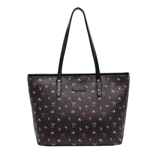 Women PU Simple Carrying Bag Large Capacity Trendy Tote Handbag Zipper Closure Stylish Shoulder Purse Soft Commuting Bag