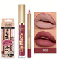 Matte Lipgloss&lip Liner Set 12 Colors Waterproof Luquid Lipstick High Pigmented Long Lasting Waterproof Lips Makeup