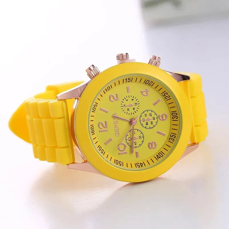 Women Watches New Fashion Luxury Brand Women's Watch Silicone Strap Quartz Wrist Watch For Female