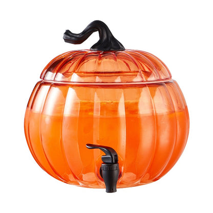 1.5 Gal Orange Pumpkin Glass Dispenser