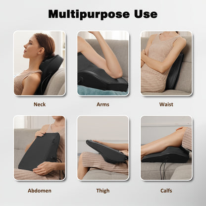Heating Acupressure Neck Massager – Deep Tissue Kneading Electric Massager for Neck, Shoulder, Back & Legs