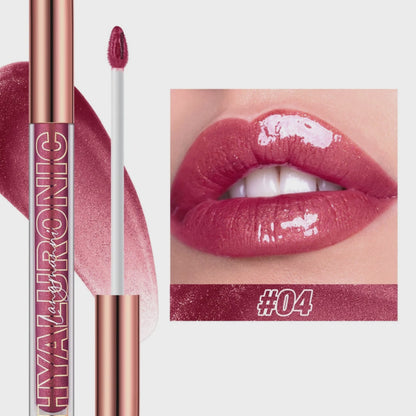 Hyaluronic Acid Lip Gloss, 8-Color Shimmering Lip Tint, Moisturizing Hydrating,Long-Lasting Shine Popular Best-Selling lip gloss